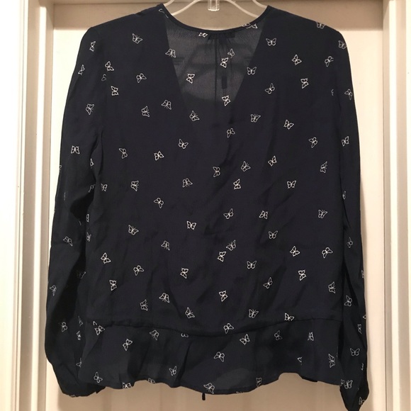NWT Rails Beaux Butterfly Print Top in Navy Sz S - Picture 3 of 8